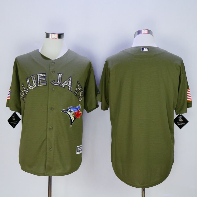 Men Toronto Blue Jays Blank Green MLB Jerseys